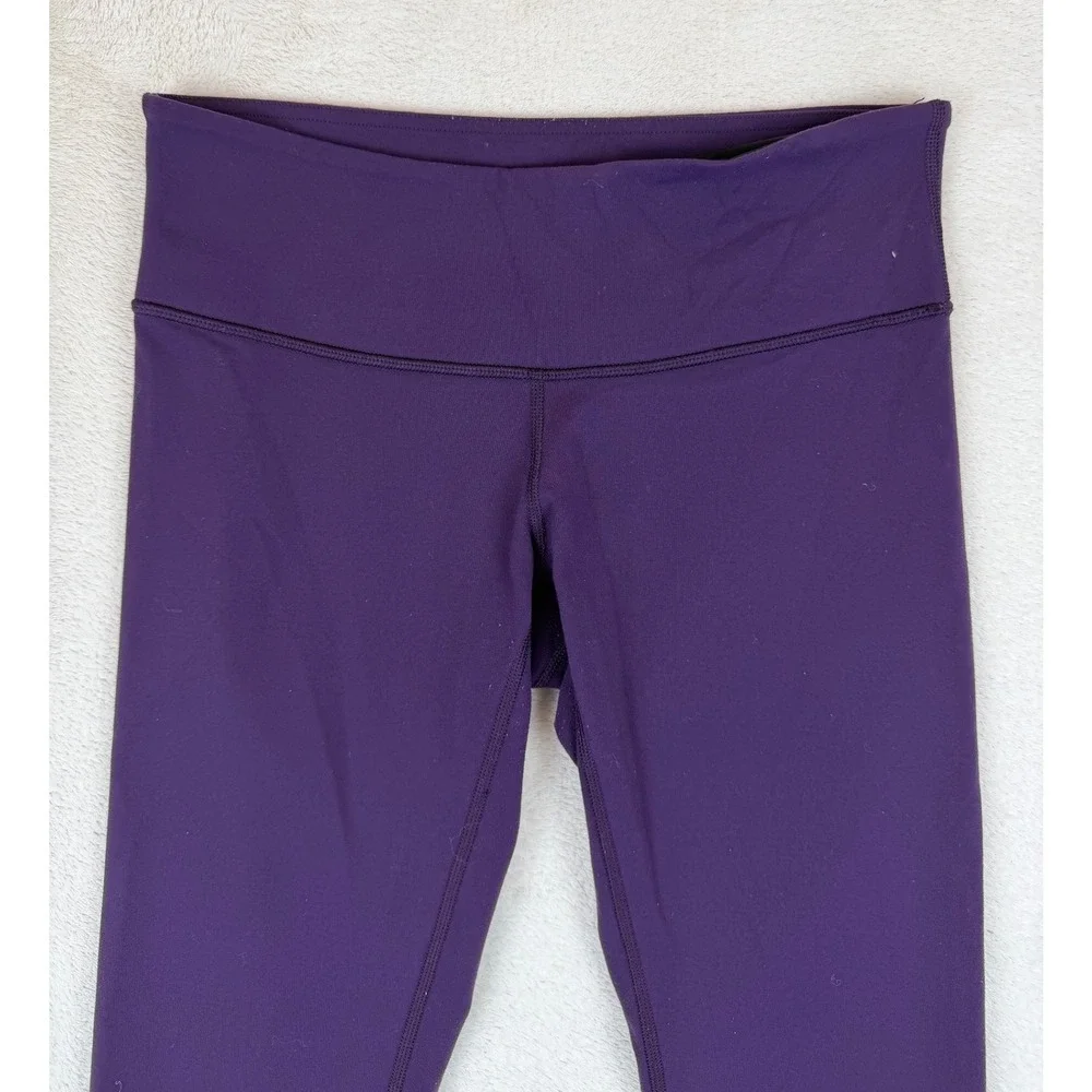 Lululemon Wunder‎ Under Crop Purple Yoga Leggings Size 6